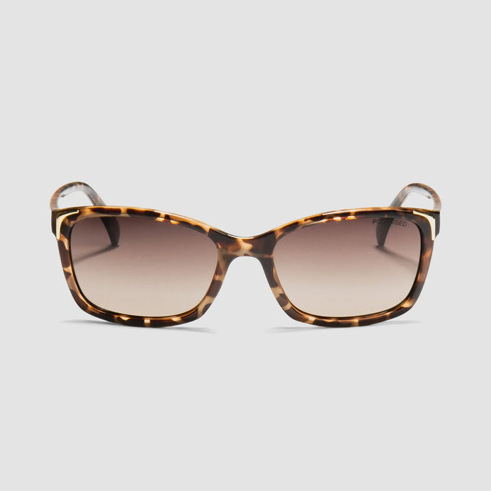 Locello Little Leticia Rectangular Sunglasses Tortoiseshell | Women's Sunglasses | Gretel Lane