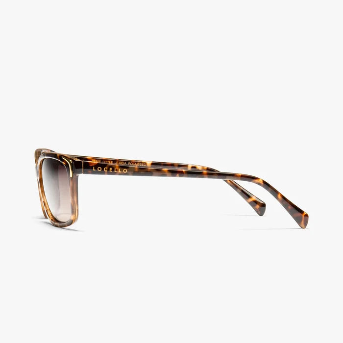 Locello Little Leticia Rectangular Sunglasses Tortoiseshell | Women's Sunglasses | Gretel Lane