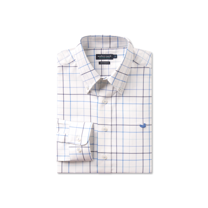 Navy & French Blue Windowpane