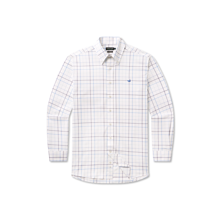 Navy & French Blue Windowpane | Front