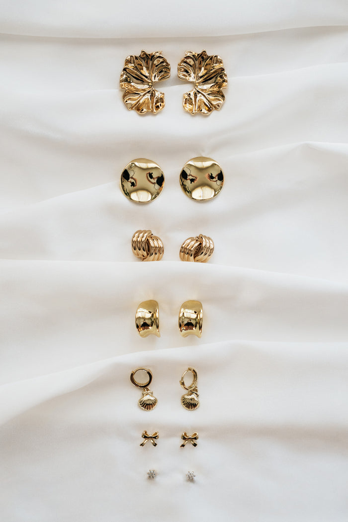 Liberté Logan Curved Drop Stud Earring Gold | Women's Jewellery | Gretel Lane