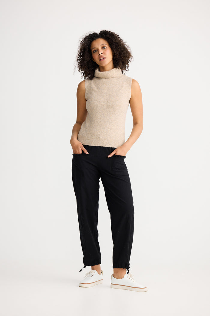 The Shanty Corporation Lucerne Sleeveless Knit Top in Oatmeal | omen's Knitwear | Gretel Lane