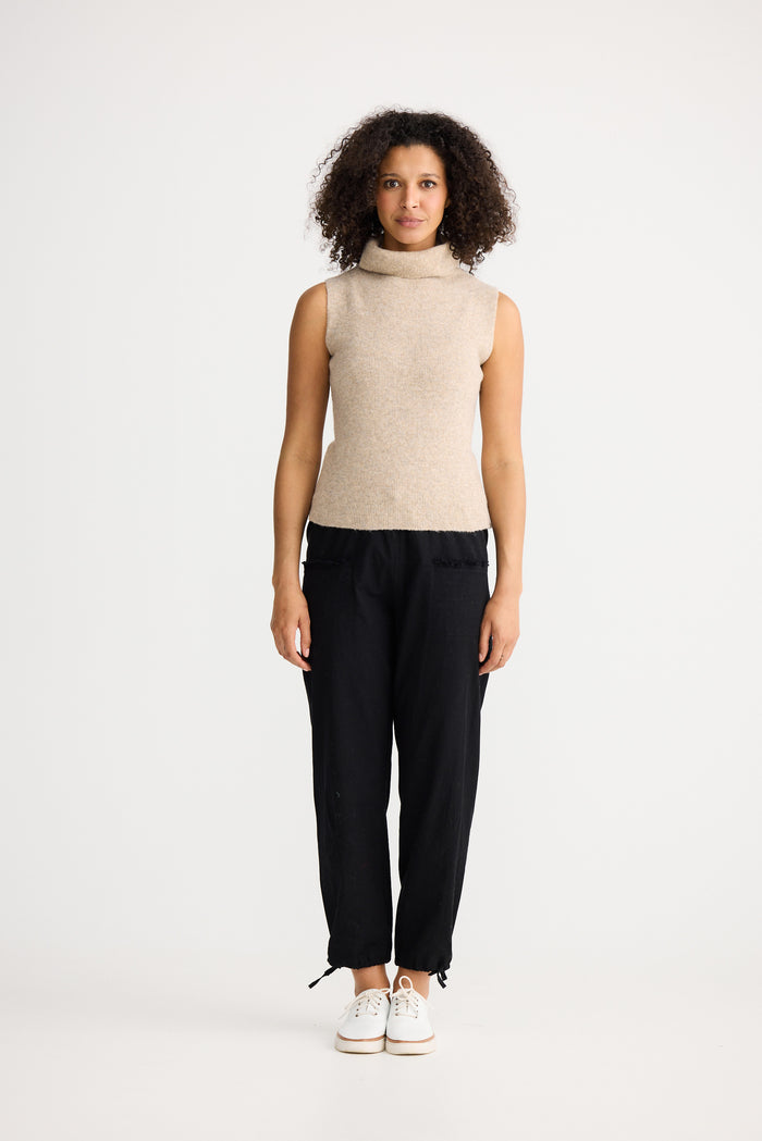 The Shanty Corporation Lucerne Sleeveless Knit Top in Oatmeal | omen's Knitwear | Gretel Lane