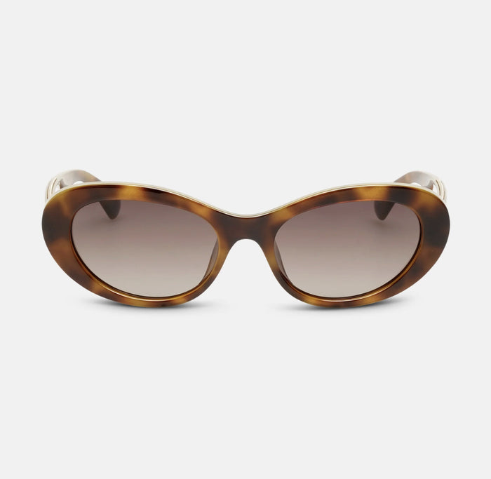 Locello Macey Women's Oval Polarised Sunglasses Tortoiseshell | Women's Sunglasses | Gretel Lane