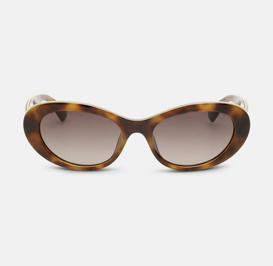 Locello Macey Women's Oval Polarised Sunglasses Tortoiseshell | Women's Sunglasses | Gretel Lane