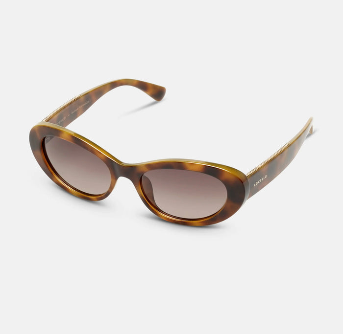 Locello Macey Women's Oval Polarised Sunglasses Tortoiseshell | Women's Sunglasses | Gretel Lane