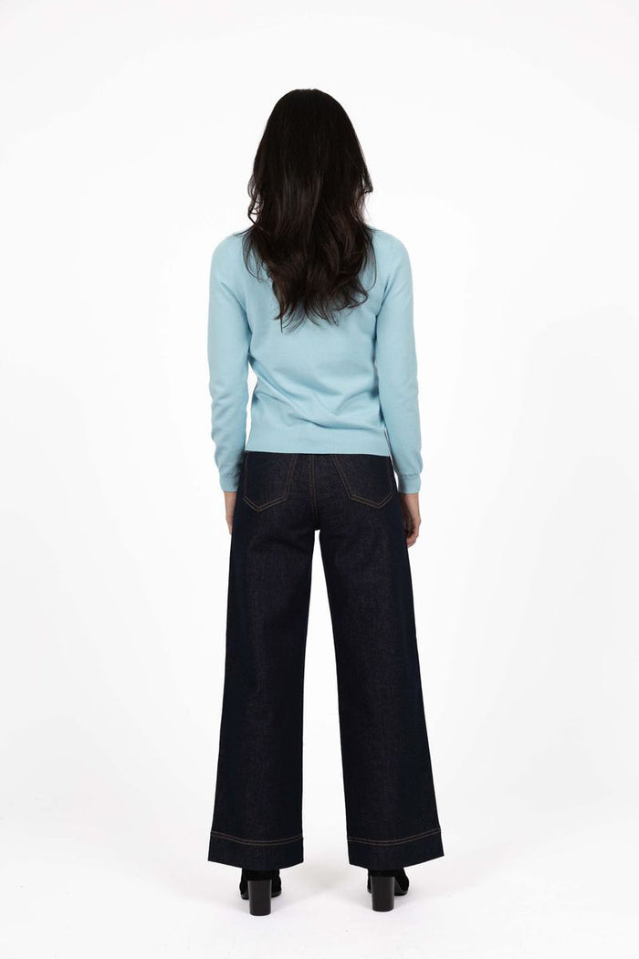 Humidity Women's Light Blue Knit Mae Jumper | Gretel Lane