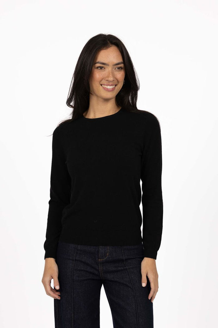 Humidity Women's Black Knit Mae Jumper | Gretel Lane