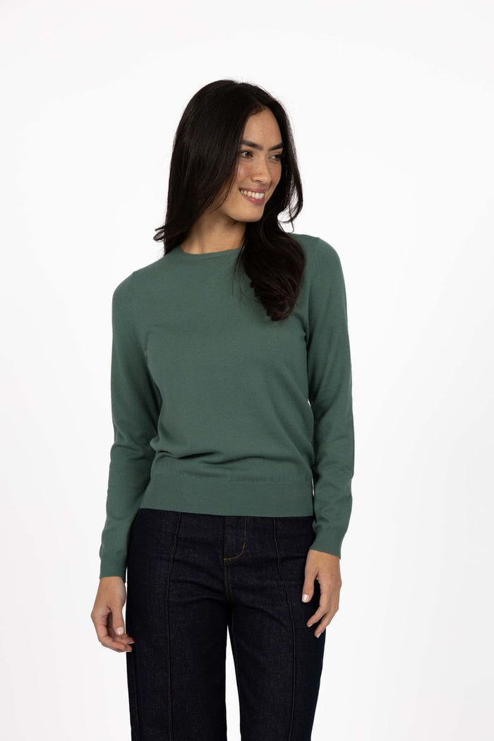 Humidity Women's Green Knit Mae Jumper | Gretel Lane