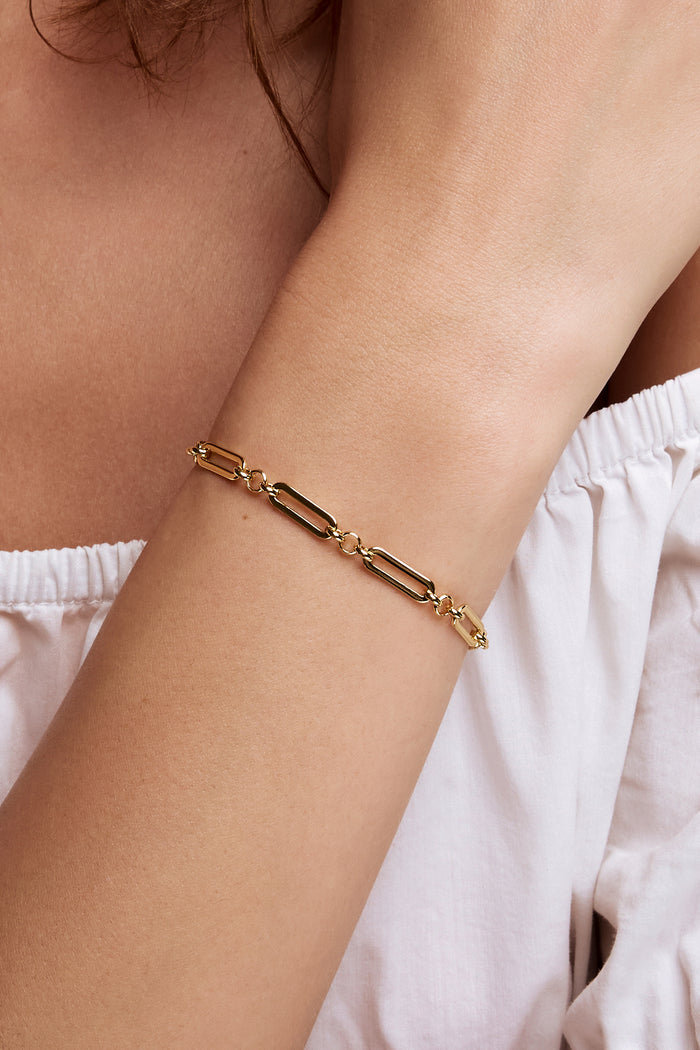 Liberté Women's Gold Maeve Chain Link Bracelet | Gretel Lane | Women's Jewellery