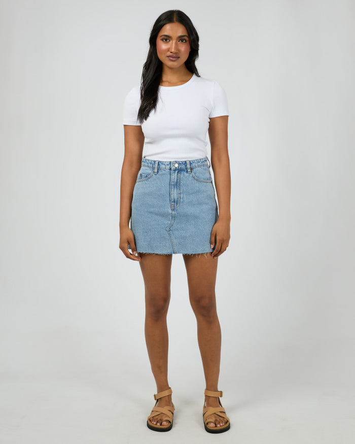 women's mini denim skirt | All About Eve
