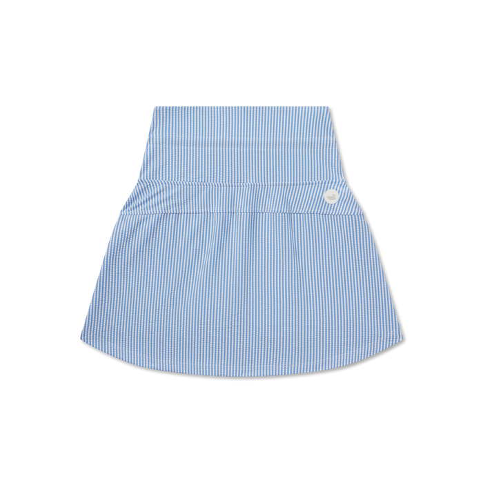 French Blue & White Seersucker | Back