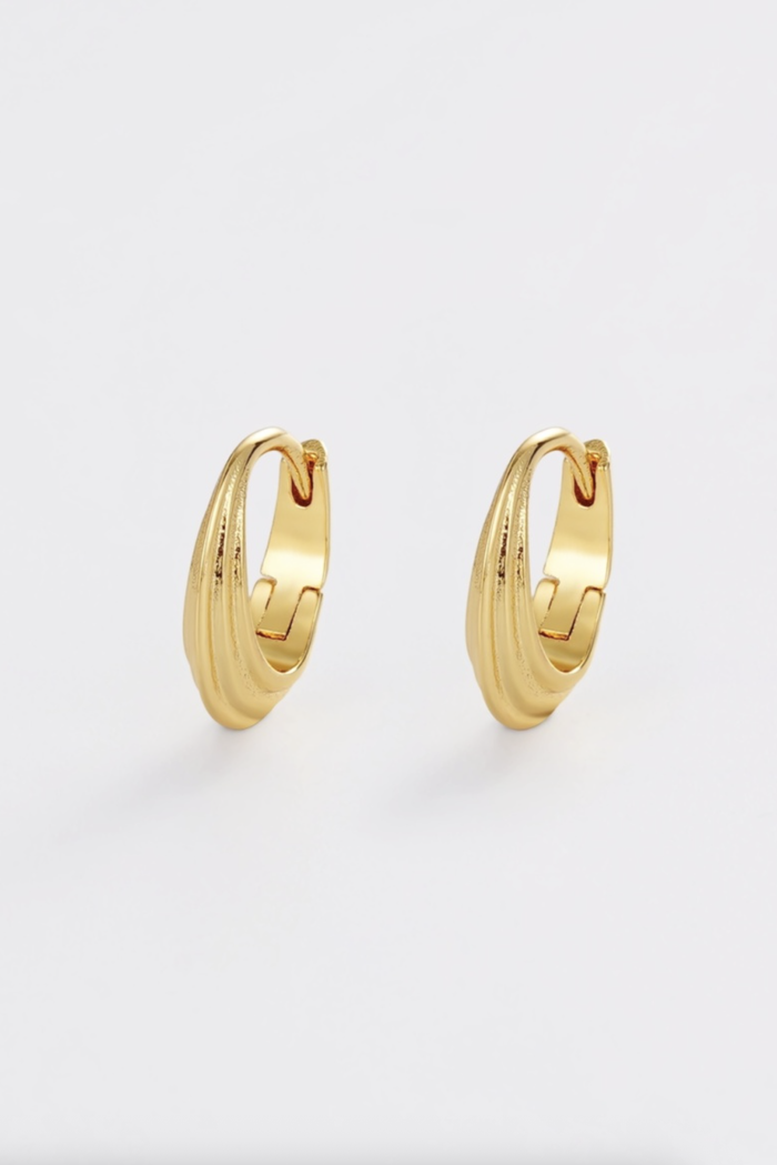 Zafino Marley Small Hoop Earring Gold | Gold Hoop Earrings | Gretel Lane