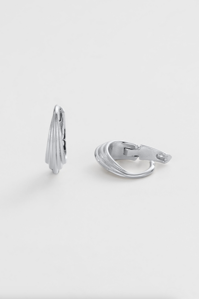 Zafino Marley Small Hoop Earrings Silver | Women's Silver Earrings | Gretel Lane
