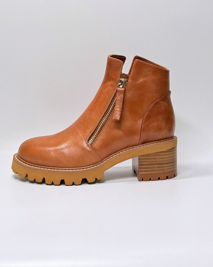 McGuire Leather Ankle Boots (Brandy)