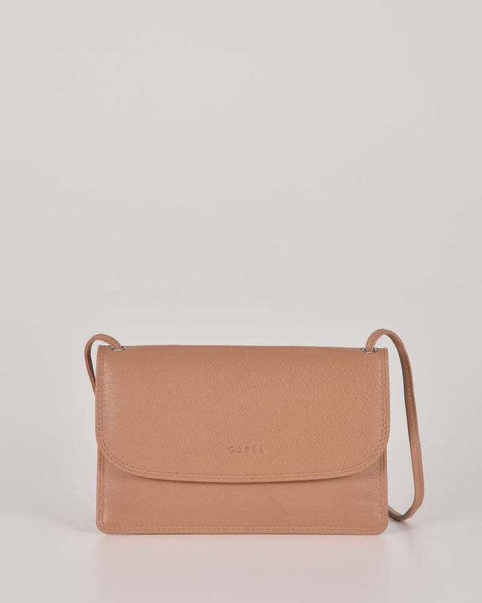 Gabee McKenzie Leather Small Crossbody Bag in Camel | Women's Handbags | Gretel Lane