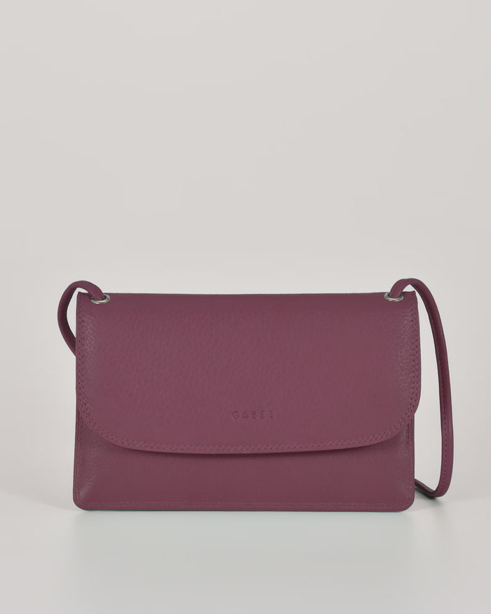 Gabee McKenzie Small Crossbody Wallet in Mulberry | Women's Wallets | Gretel Lane
