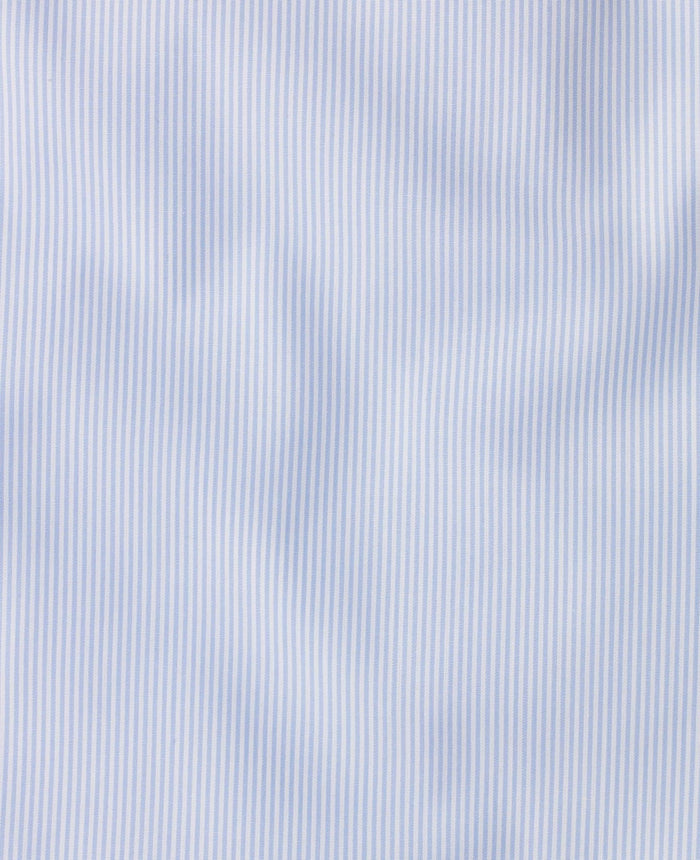 michael blue fine bengal made to measure shirt fabric detail