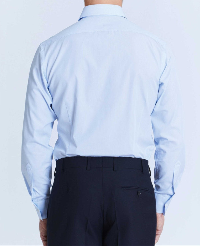 michael blue fine bengal made to measure shirt model back 1