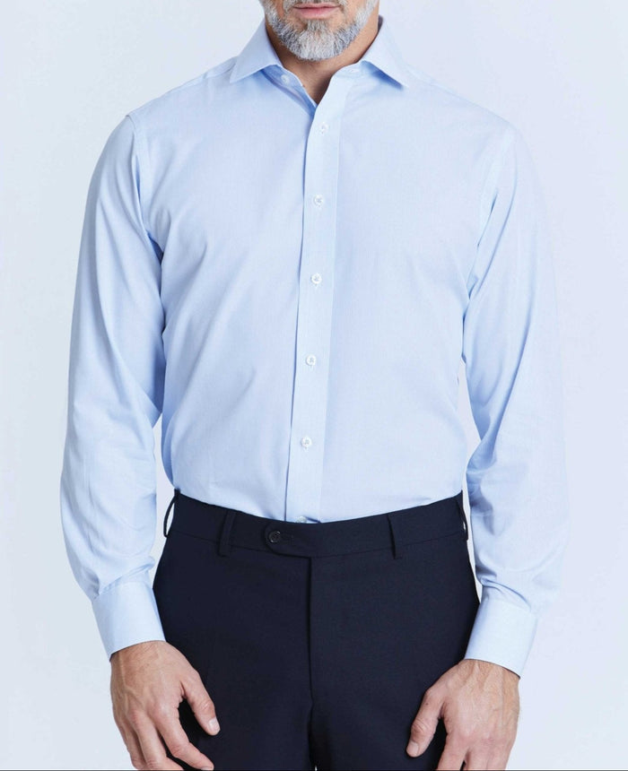 michael blue fine bengal made to measure shirt model 1