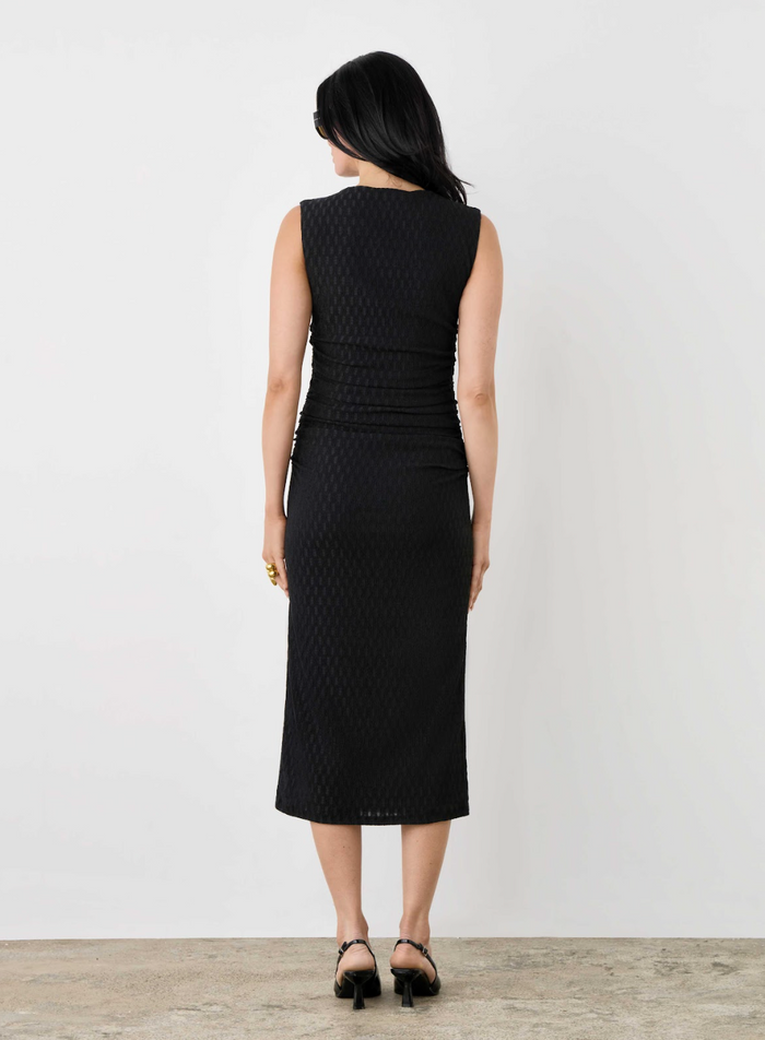 Esmaee Midtown Sleeveless Midi Dress Onyx | Women's Clothing | Gretel Lane