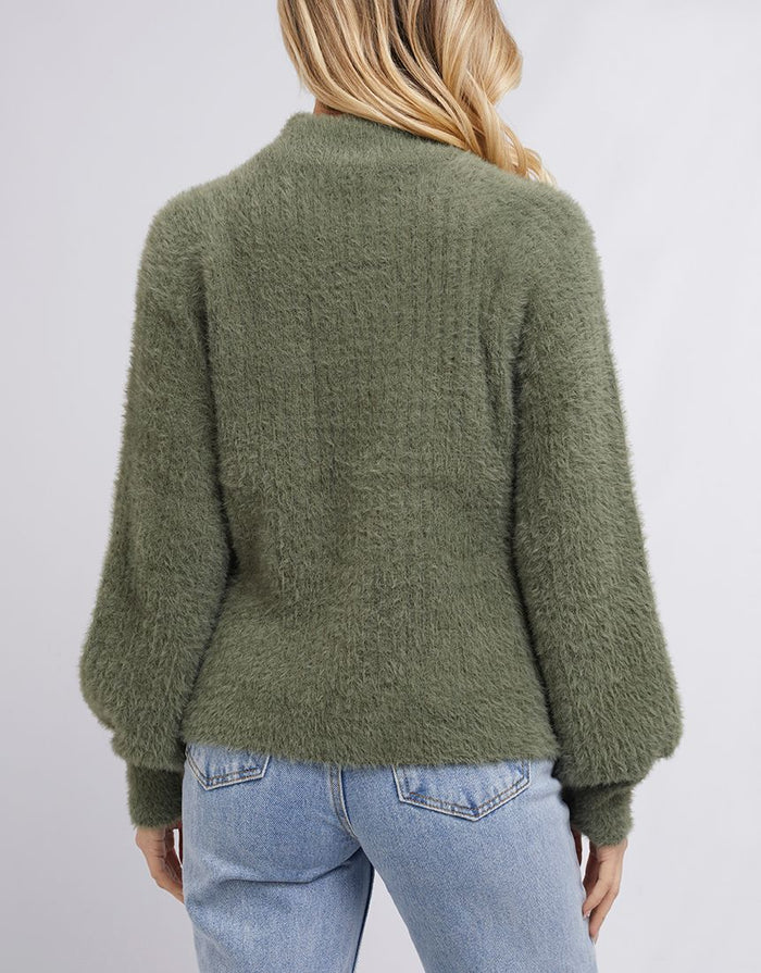 Women's oversized khaki sweater | All About Eve
