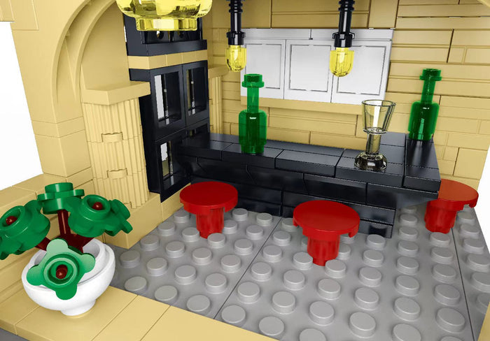 Mork Model 20114 City Restaurant Block Module Afobrick