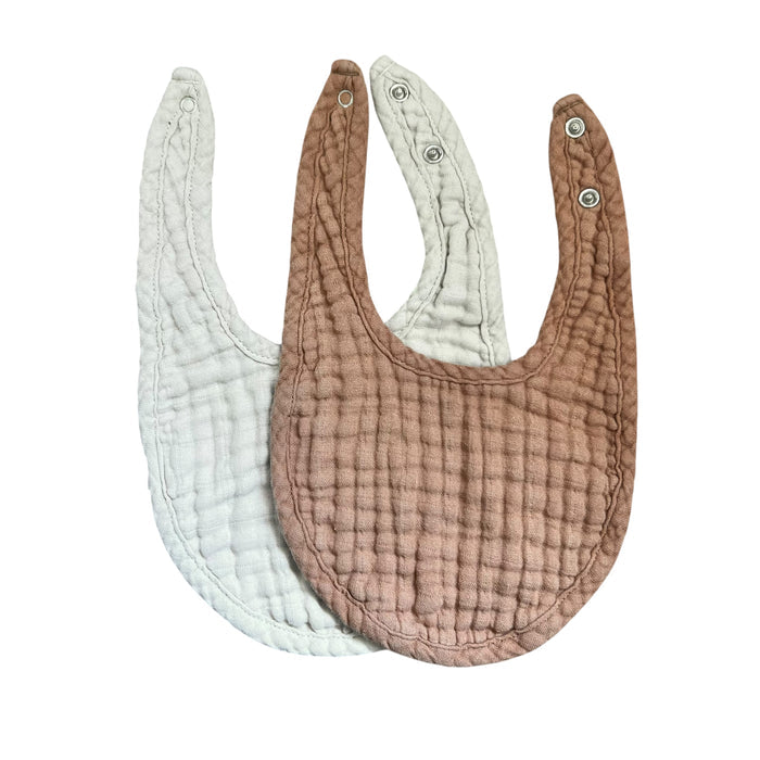 Mushie | Muslin Baby Bibs | x2