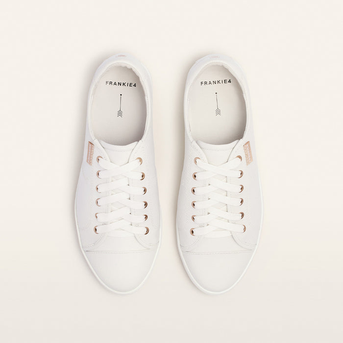 Nat III Women's Leather Sneaker White Pebbled | Women's Shoes Online | Gretel Lane