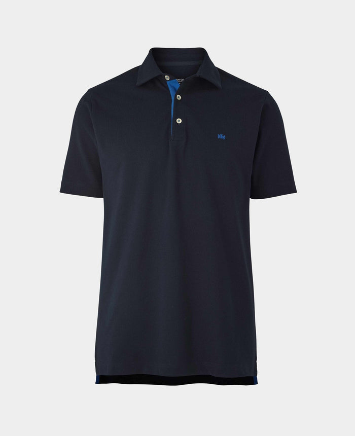 Men's Navy Classic Fit Short Sleeve Polo Shirt mannequin shot