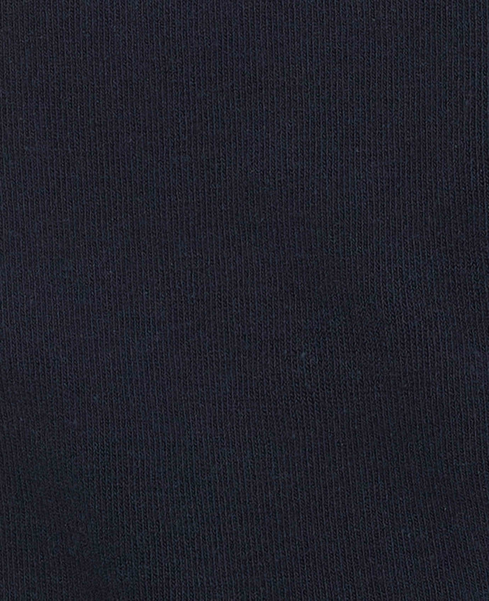 Men's Navy Cotton Rich Socks Three Pack fabric detail