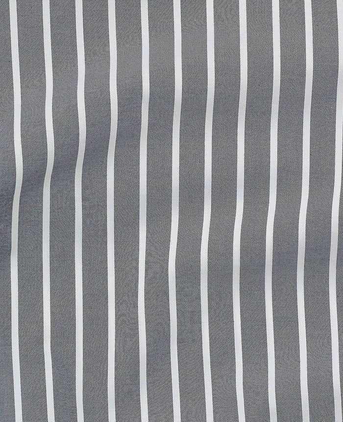 Men's Navy Cotton Striped Lounge Pants fabric detail