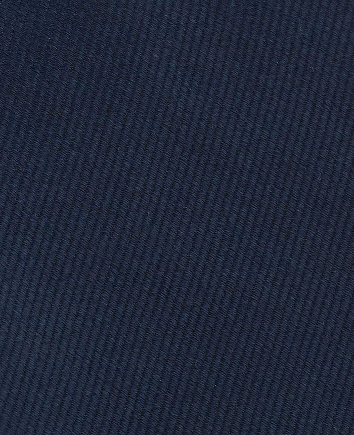 Navy Fine Twill Silk Tie