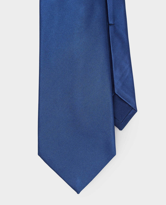 Men's Navy Seven Fold Silk Tie