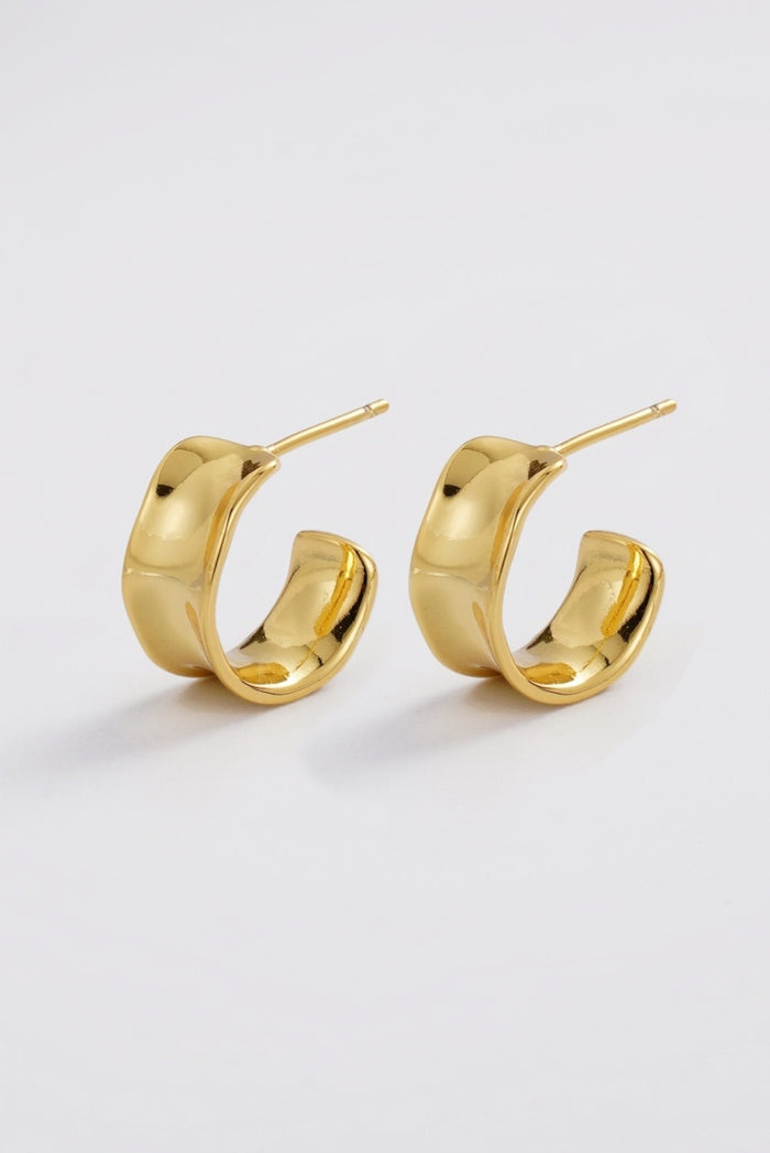 Zafino Women's Gold Nina Sculptural Hoop | Gretel Lane