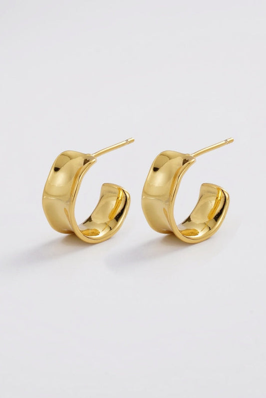 Zafino Women's Gold Nina Sculptural Hoop | Gretel Lane