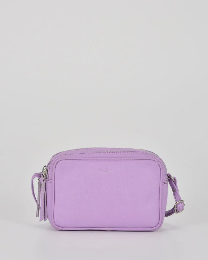 Gabee Norah Leather Crossbody Bag in Lavender | Women's Handbags | Gretel Lane