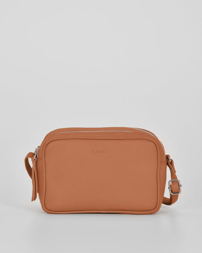 Gabee Norah Leather Crossbody Bag in Tan | Women's Handbags | Gretel Lane