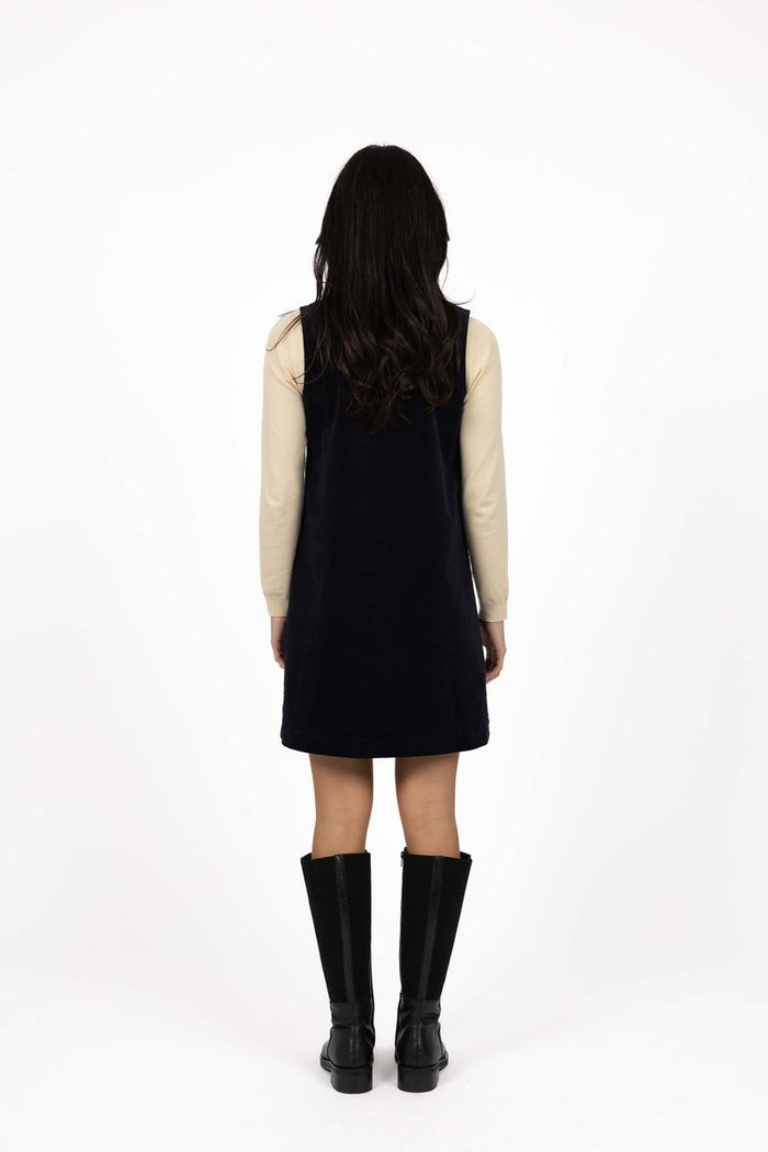 Humidity Women's Navy Nova Corduroy Mini Dress | Gretel Lane