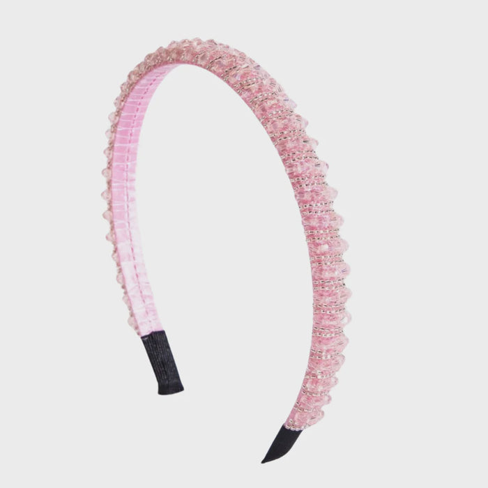 Nova Embellished Thin Crystal Headband (Floss)