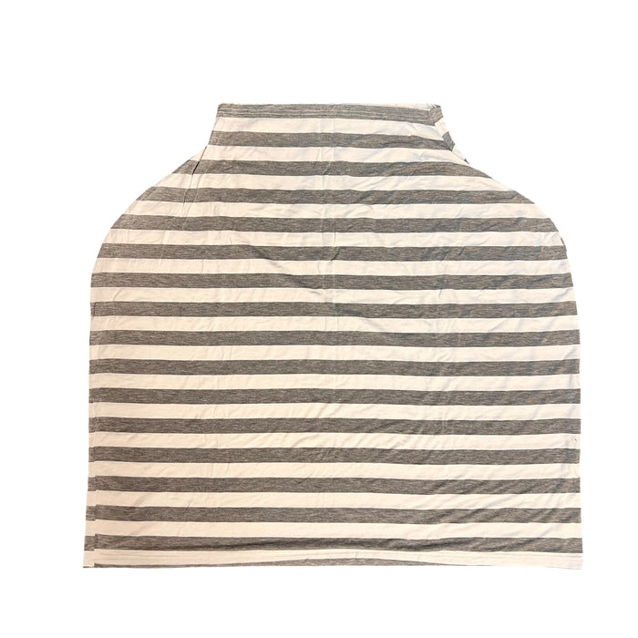 Nursing Cover/Carseat Cover | Gray Stripe