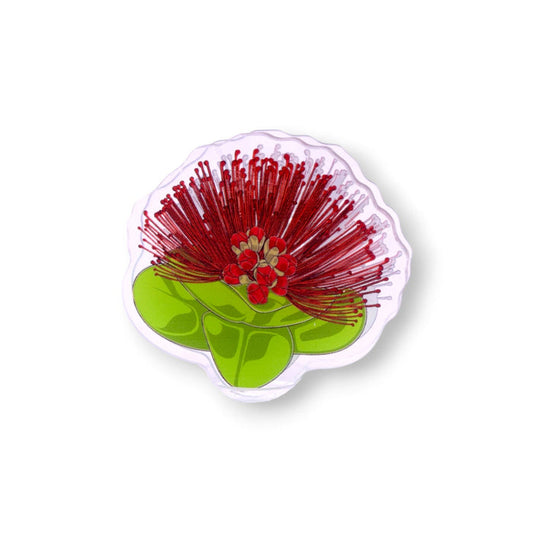 'ŌHIA LEHUA ACRYLIC PAPER CLIP