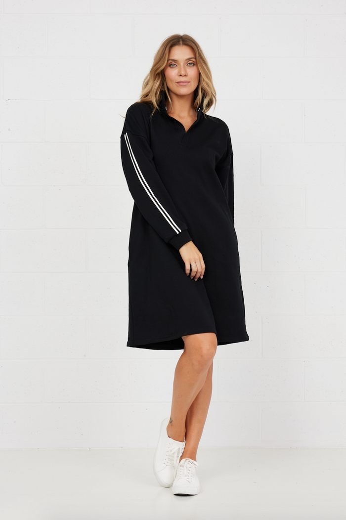 women’s sweater dress in black