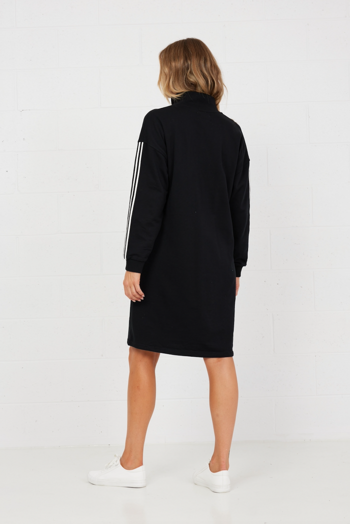 long sleeve women’s sweater dress black