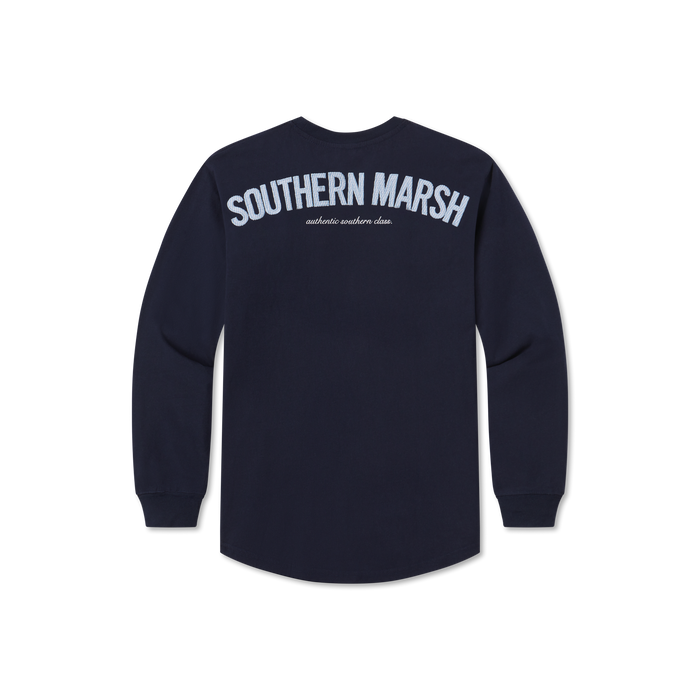 Navy with Blue Seersucker / Extra Small