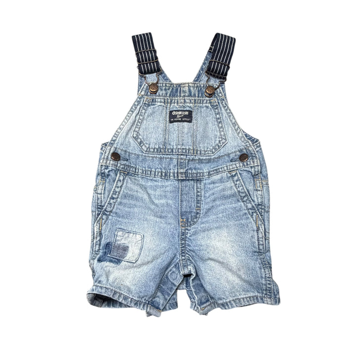 OshKosh B'Gosh | Denim Patch Shortalls | 12M