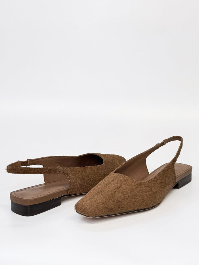 Mollini Women's Brown Ponyhair Othentic Slignback | Gretel Lane