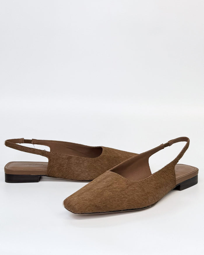 Mollini Women's Brown Ponyhair Othentic Slignback | Gretel Lane