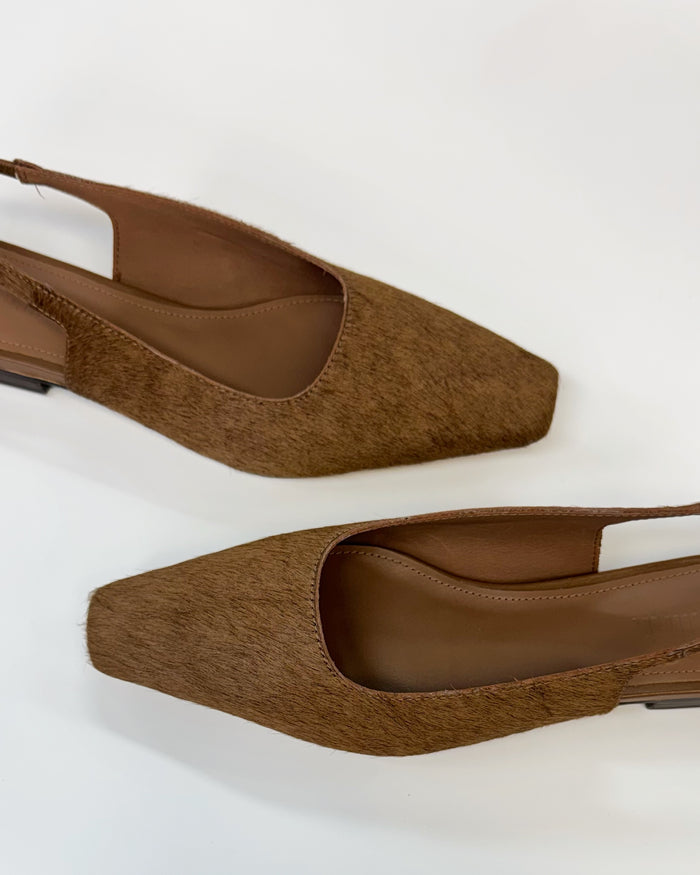 Mollini Women's Brown Ponyhair Othentic Slignback | Gretel Lane