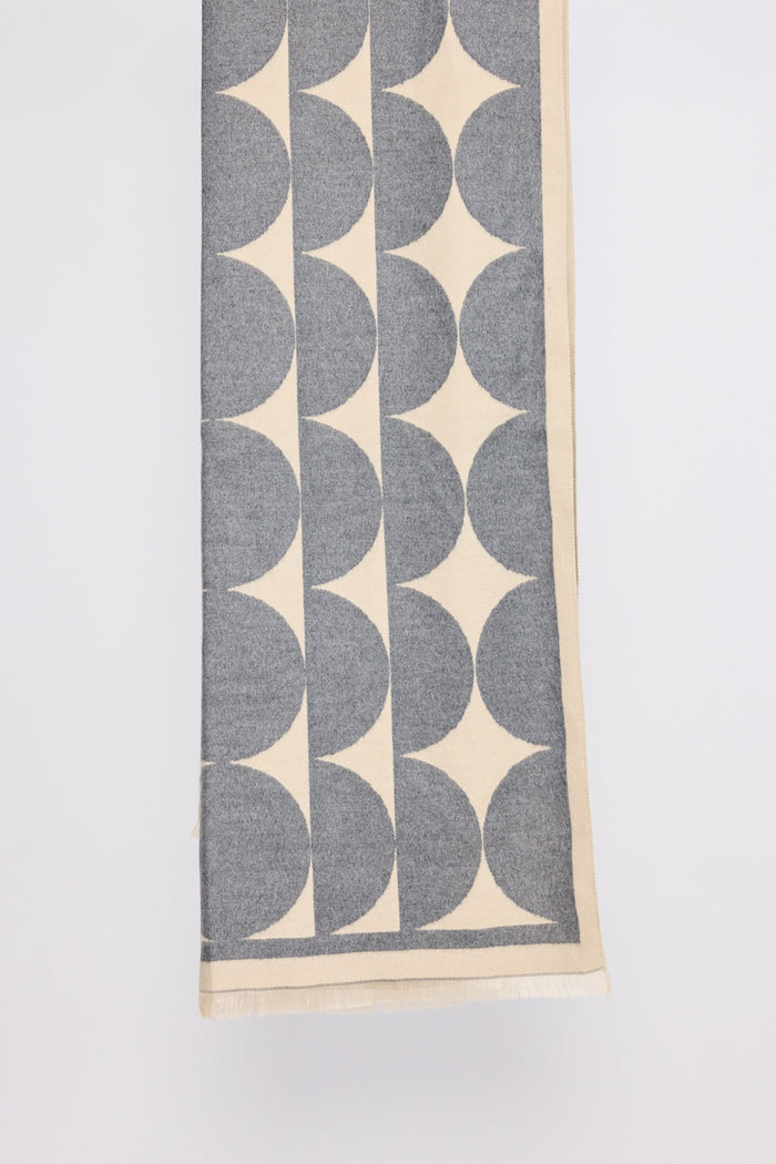 Holiday Life Paloma Geometric Scarf in Grey | Women's Scarves | Gretel Lane